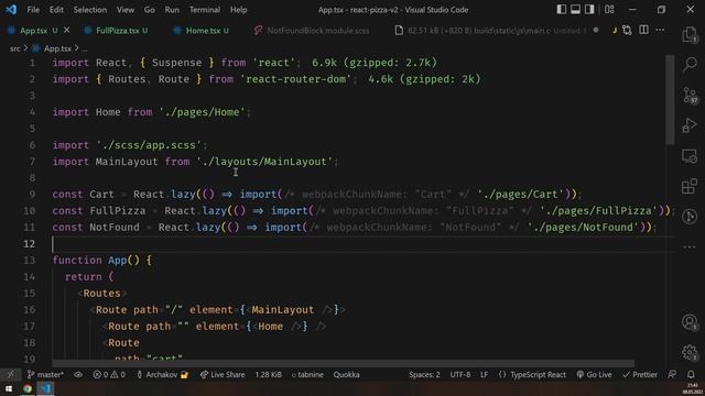 #27: ? React Pizza v2 — Оптимизируем сборку JS-файла. Code Splitting, Tree Shaking, Reexport смотреть онлайн