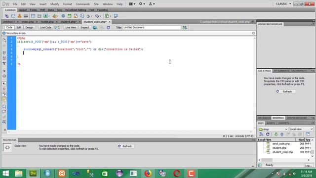 How to connect with mysql and insert data to table of database lecture 6 смотреть онлайн