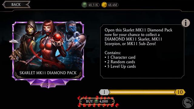 Skarlet MK11 Diamond Pack Opening || 2022 (Mortal Kombat Mobile) смотреть онлайн