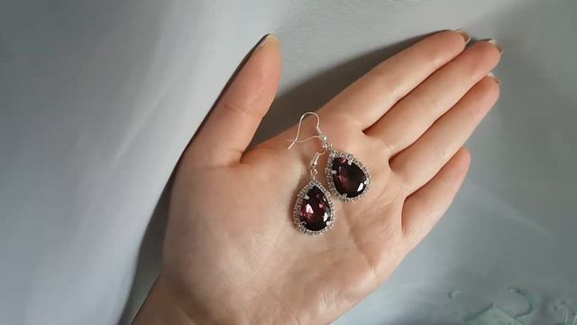 Серьги с винным камнем смотреть онлайн