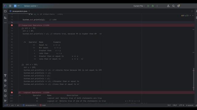 #8 Java Operators смотреть онлайн
