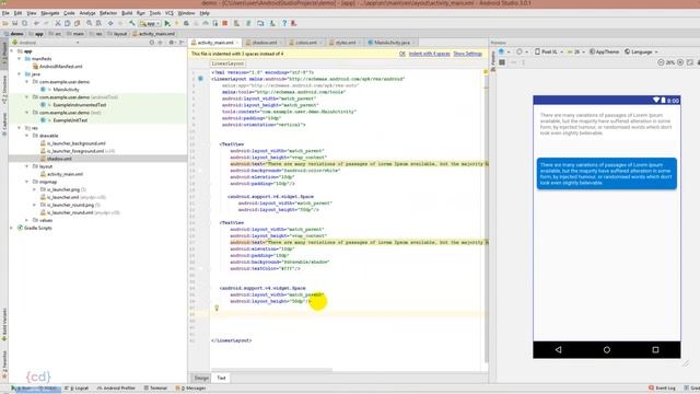 Drop Shadow in Android Studio || Material Design смотреть онлайн