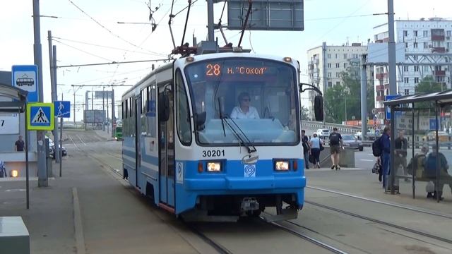 Встреча трамваев 71-405.08 №30201 и Tatra t3 (МТТА) №30478 смотреть онлайн