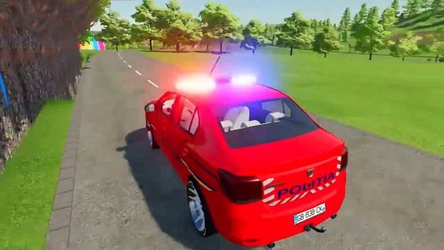 CHEVROLET, DODGE, DACIA, AUDI, VOLKSWAGEN ALL POLICE CARS TRANSPORTING WITH TRUCKS! FS22# смотреть онлайн