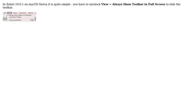 Apple: Can I hide the toolbar in Safari while in Full Screen mode? (3 Solutions!!) смотреть онлайн