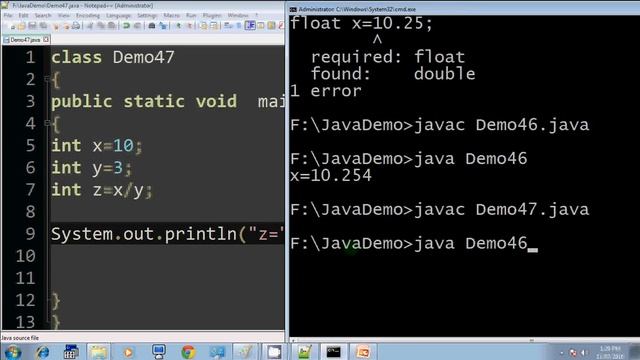 Lecture 23 float data types in java in hindi part 2 смотреть онлайн