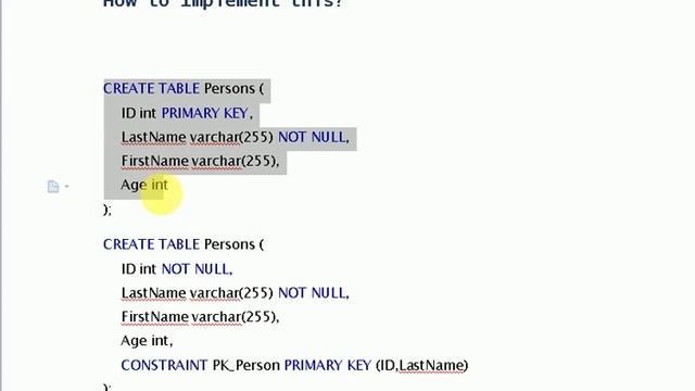 Constraints in DBMS: Domain , Entity Integrity & Referential Integrity Constraint with Foreign Key смотреть онлайн