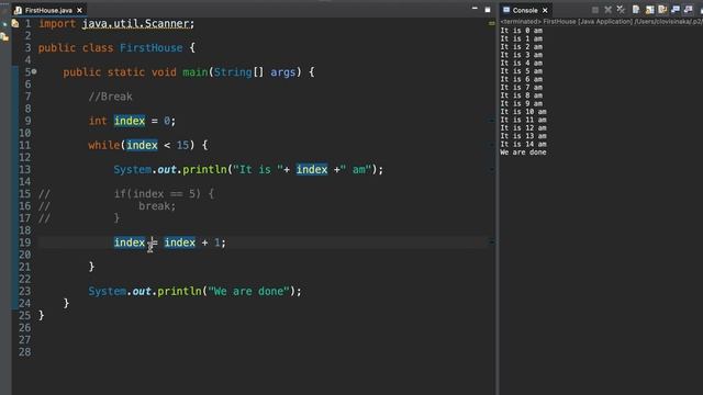Java: lesson 11 break loop смотреть онлайн