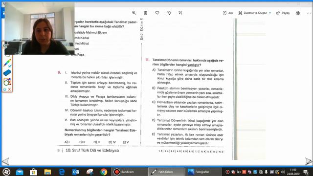 10. SINIF TEKRAR KİTABI 2. DÖNEM EDEBİYAT 5. VE 6. TEST смотреть онлайн