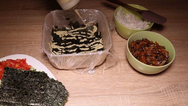 Веганский салат суши слоями. Постные рецепты. смотреть онлайн