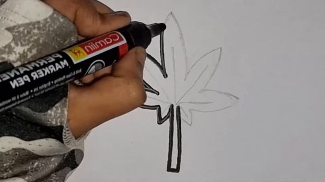 How to draw a leaf | Bargni qanday chizish mumkin | Как нарисовать лист | DFK Jes ART смотреть онлайн