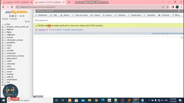 How to set password for PhpmyAdmin or MySQL смотреть онлайн