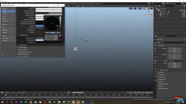 Blender Tutorial : How to Change Background and Grid Color on Blender 2.9 ( Custom Theme ) смотреть онлайн