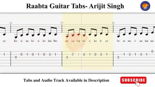 Raabta Song Easy Guitar Tabs | Agent Vinod | Popular Bollywood songs | Beginner Guitar Songs | смотреть онлайн