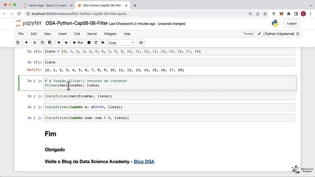 Função Filter em Python смотреть онлайн