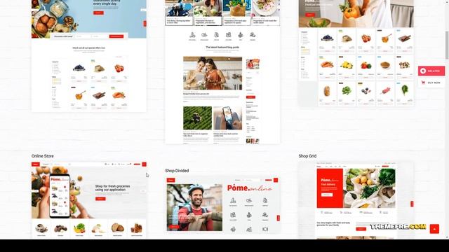 Pome - Food Store WordPress Theme food blog 15 Build Website смотреть онлайн