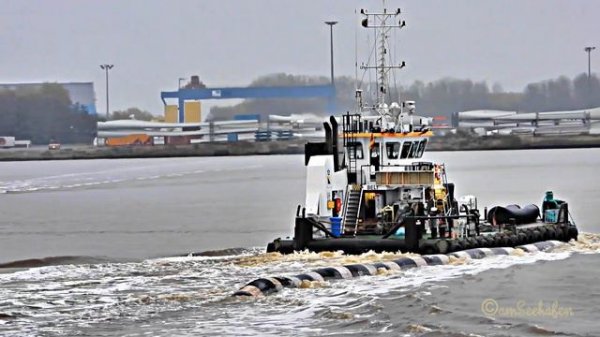Multicat BELT ex INGE J DFCT2 IMO 9564217 utility vessel inbound Emden built by Neptune or Damen