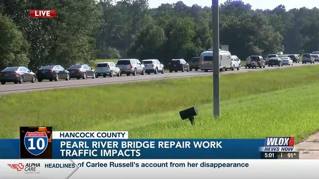 Pearl River Bridge repair work traffic impacts смотреть онлайн