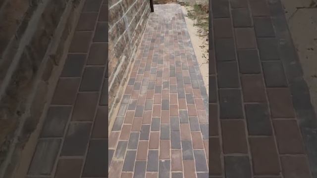 Укладка цветной брусчатки отмостки дома смотреть онлайн