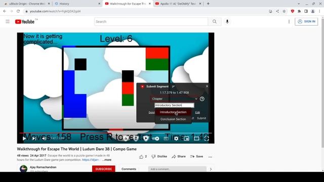 SponsorBlock Crowd-sourced Chapters Demo смотреть онлайн