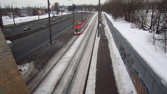 Трамвай 71-631-02 №7404 маршрут №64 смотреть онлайн
