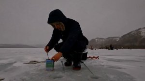 Корюшка.Зимняя рыбалка на Камчатке На коньках