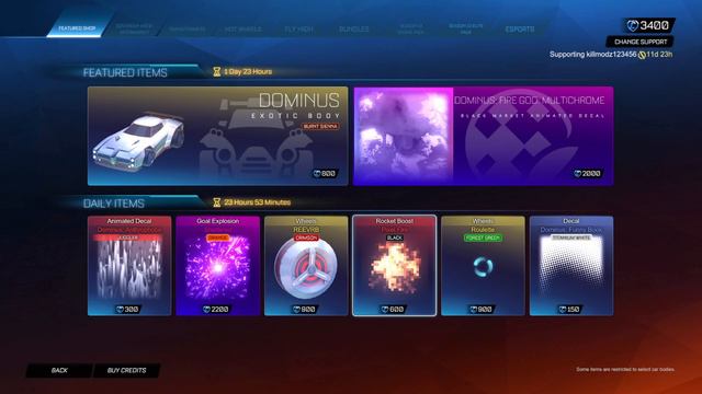 Rocket League Itemshop *Black Market* Fire God Multichrome Decal January 14th 2024 смотреть онлайн