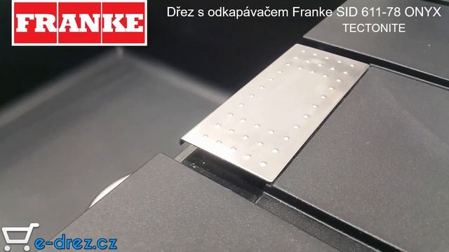 Kompozitní Dřez S Odkapávačem Franke Tectonite® Sirius SID 611-78 Cerny
