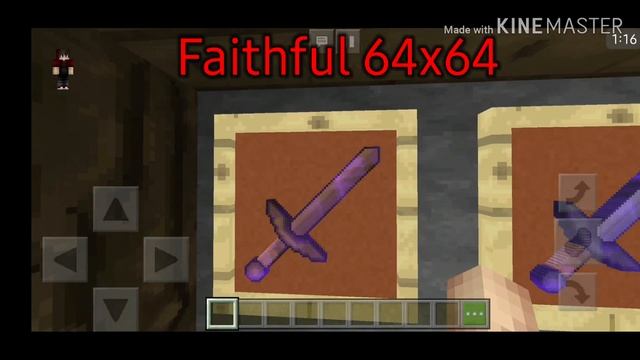 Faithful 64x64 Texture Pack Pvp Minecraft Pe Mcpe (1.13.0 1.14.0 1.15.0) смотреть онлайн