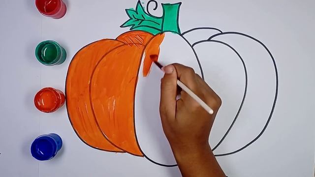 Bolalar uchun Qovoq rasm chizish/Drawing Pumpkin for children/Рисование Тыква для детей смотреть онлайн