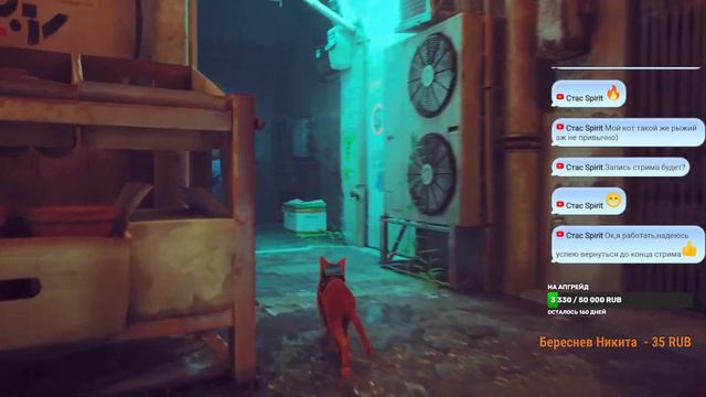Кис кис Котик играем в Stray продолжаем смотреть онлайн