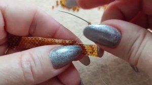 ? ДРАКОНЧИК ?. Кирпичное плетение. Часть 1/6.