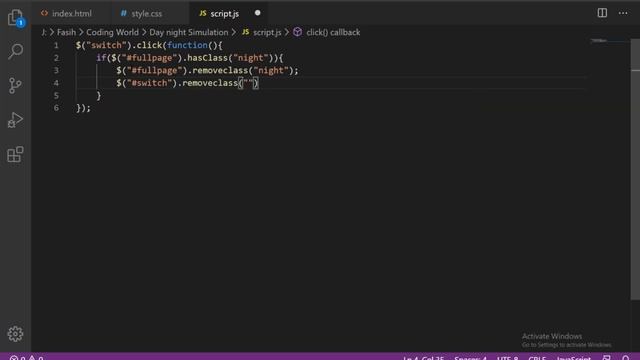 DAY AND NIGHT SIMULATION USING HTML & CSS|CODING WORLD смотреть онлайн
