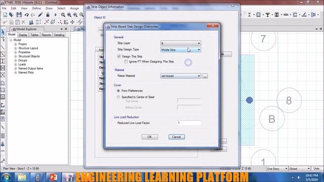 Detailing and Design of RCC Circular Slab using Etabs tutorial смотреть онлайн