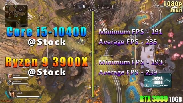 Core i5 10400 vs Ryzen 9 3900X | RTX 3080 10GB | PC Gameplay Benchmark Test смотреть онлайн