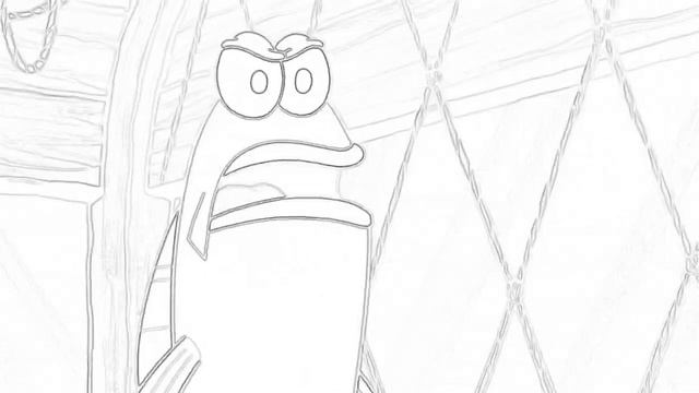 Spongebob Squarepants Squid Baby Sketch