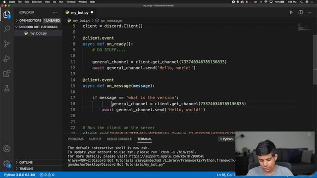 (2020) How to Code Your Own Discord Bot in Python #2 - Intro to Events! смотреть онлайн