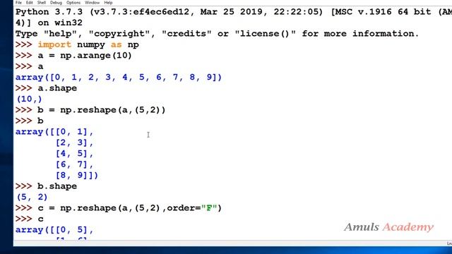 Array Manipulation | reshape and resize | NumPy Tutorials | Python Programming смотреть онлайн