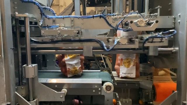 Автоматический упаковщик в сетку-рукав марки SeMer (упаковка "Домик") смотреть онлайн