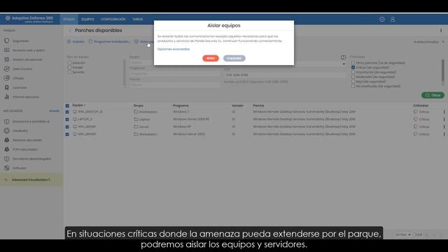 Parcheando la vulnerabilidad BlueKeep RDP (CVE-2019-0708): Panda Patch Management смотреть онлайн