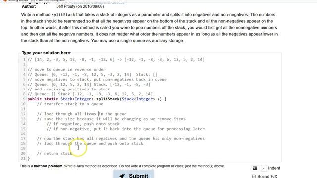 Building Java Programs Chapter 14 Exercise 14.1 splitStack смотреть онлайн