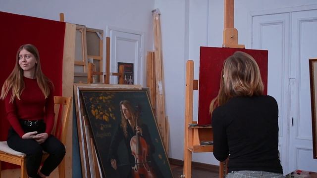 Как писать портрет с натуры за один сеанс. Живопись маслом на холсте. Художник Александра Недзвецка смотреть онлайн