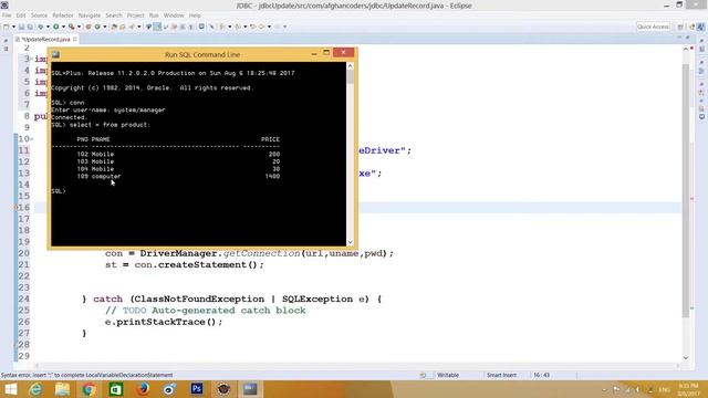 Updating Record in Oracle Database–JDBC | Najibullah Anwari | 2017 смотреть онлайн