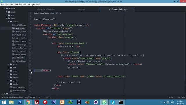 Products Attributes || Admin Panel Fresh Design || E-commerce website in laravel 5.3 - Part 65 смотреть онлайн