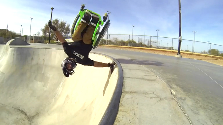 Трюки на инвалидной коляске смотреть онлайн