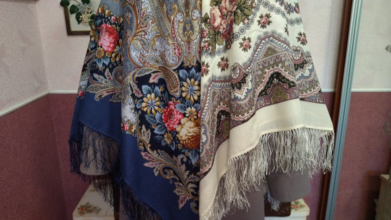 8 способов ношения( намотки) павловопосадского платка смотреть онлайн