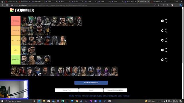 MY FINAL MORTAL KOMBAT 11 TIER LIST VIDEO смотреть онлайн