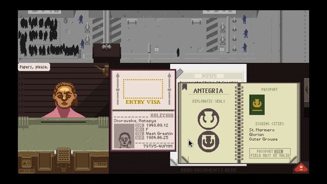 Game of the Day #13 Papers Please Part1 смотреть онлайн