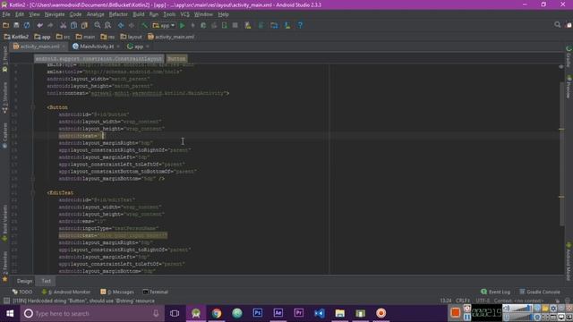 Edit Text field in android using Kotlin смотреть онлайн