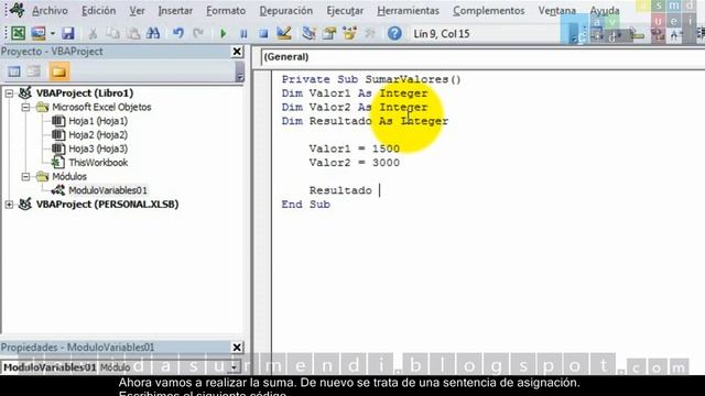 Curso Programación VBA Excel 2010: Variables. Sesión 01. Vídeo 1 de 2. David Asurmendi. смотреть онлайн